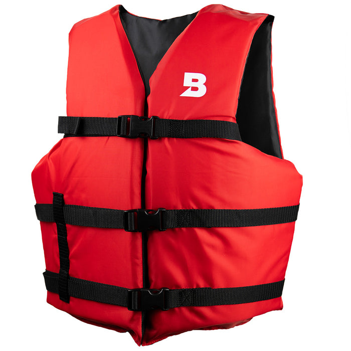 Bluestorm Type III General Boating Adult Universal Foam Life Jacket - Red [BS-165-RED-U]