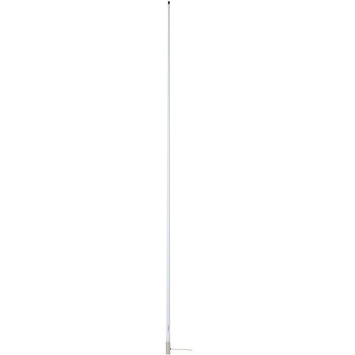 Scout 8' White VHF Antenna 6dB Stainless Steel Ferrule w/5M RG-58 Coax Includes PL-259 KS-42 [PF AN NVHF00007T]