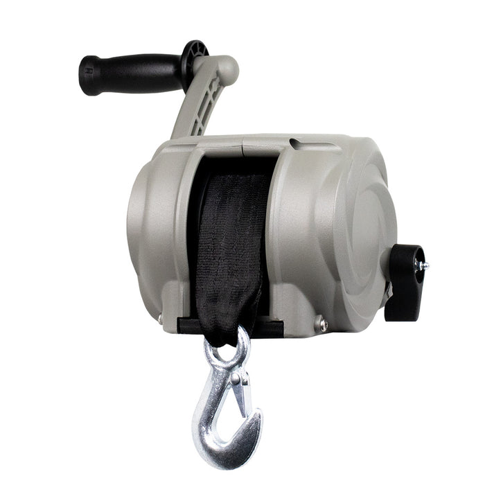 Powerwinch Premier Series Winch 2000lb, 8", Crank Arm - Saltwater Silver [21300-W-2000-8-S-R]