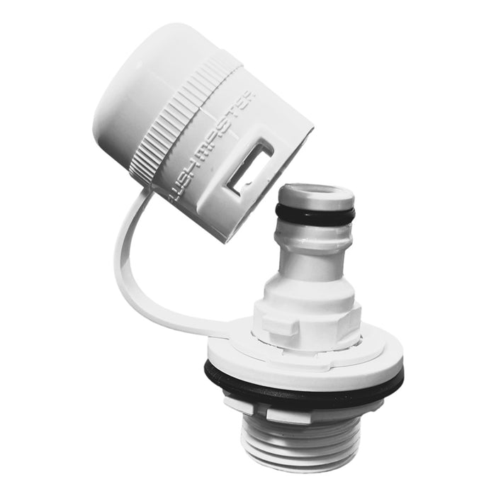 Flushmaster Flush Port Quick Connect f/Mercury - White [SM-FMQCMW]