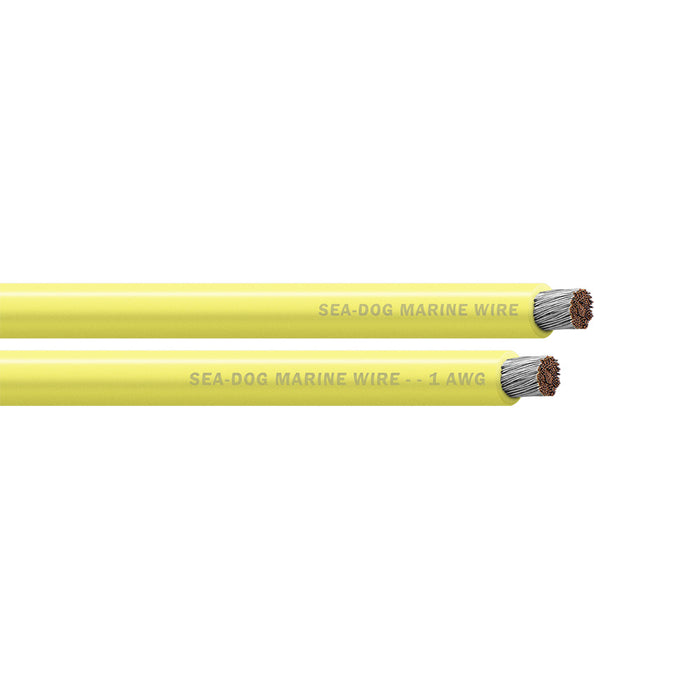 Sea-Dog 1 AWG Yellow Battery Cable - 25' [8001030]