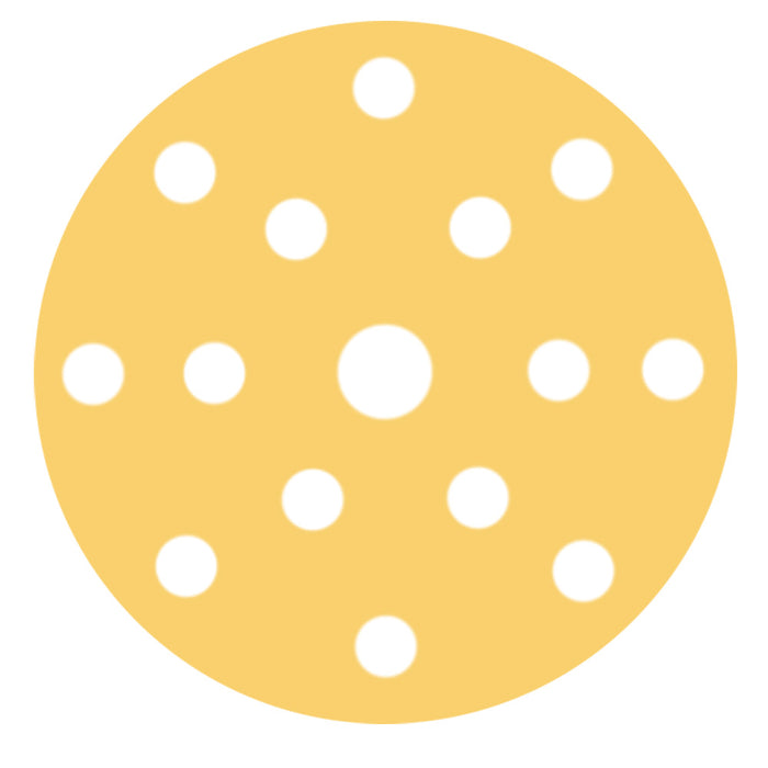 RUPES MULTIPURPOSE Paper Abrasive Discs 150mm (6") - 15 Holes - P320 Grit *Box of 100pcs [9.45PD320]