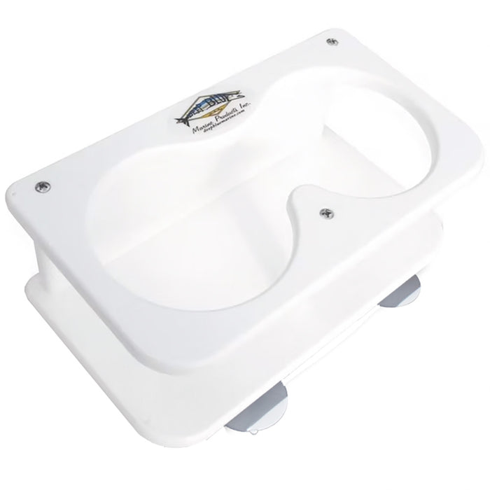 Deep Blue Marine Double Drink Holder w/Suction Cups [SMDH]