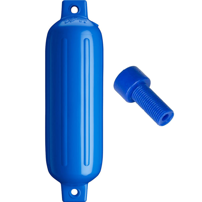 Polyform G-3 Twin Eye Fender 5.5" x 19" - Blue w/Adapter [G-3 BLUE W/AIR ADAPTER]