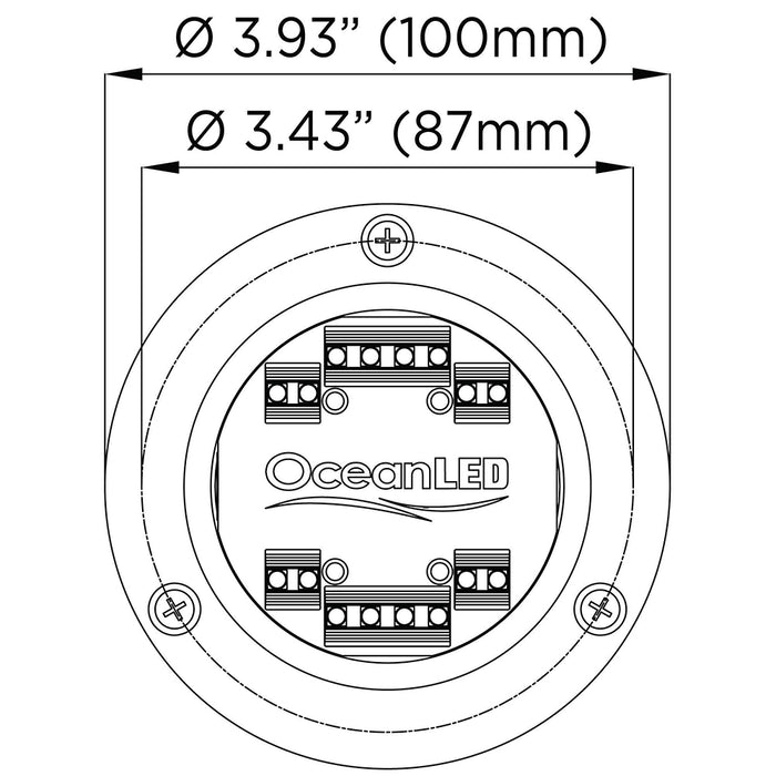OceanLED Sport S3116S Underwater LED Light - Midnight Blue [012101B]