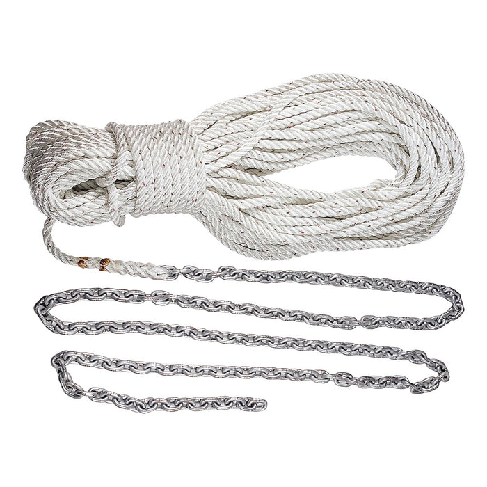 Lewmar Premium Anchor Rode 215'-15' of 1/4" Chain  200' of 1/2" Rope w/Shackle [HM15HT200PX]