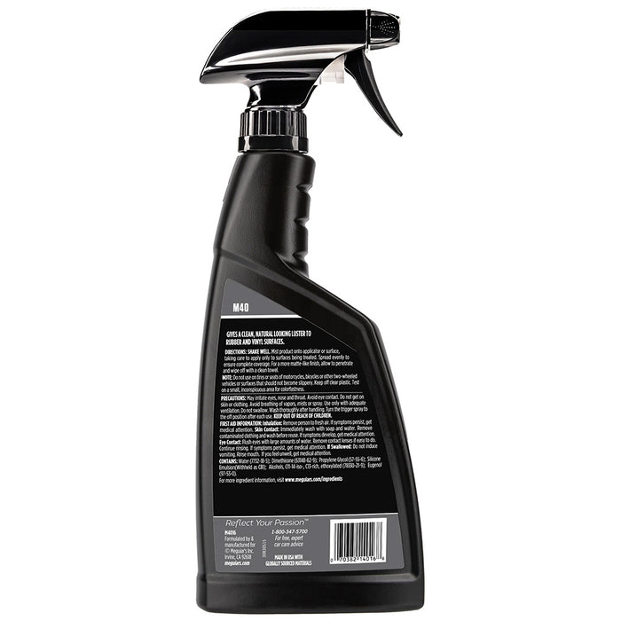 Meguiars M40 Mirror Glaze Vinyl  Rubber Cleaner  Conditioner - 16oz [M4016]