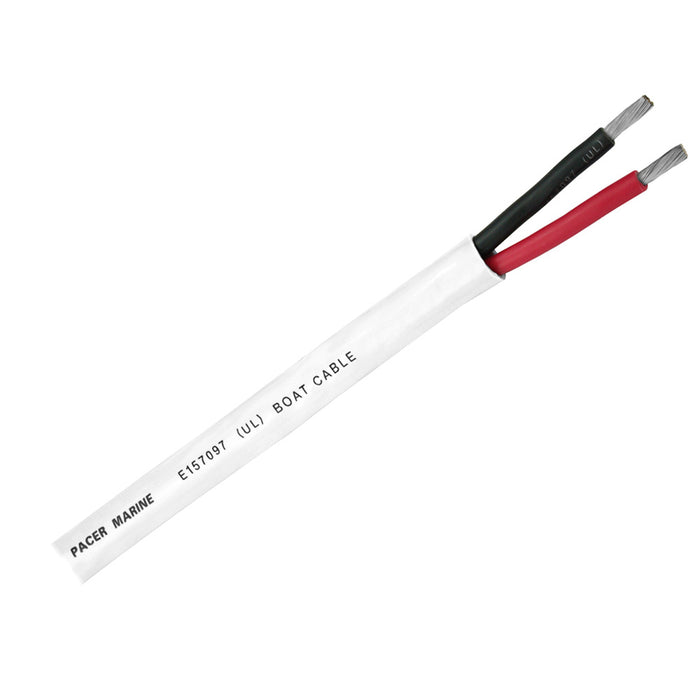 Pacer Duplex 2 Conductor Cable - 100' - 16/2 AWG - Round Cable - Red, Black [WR16/2DC-100]
