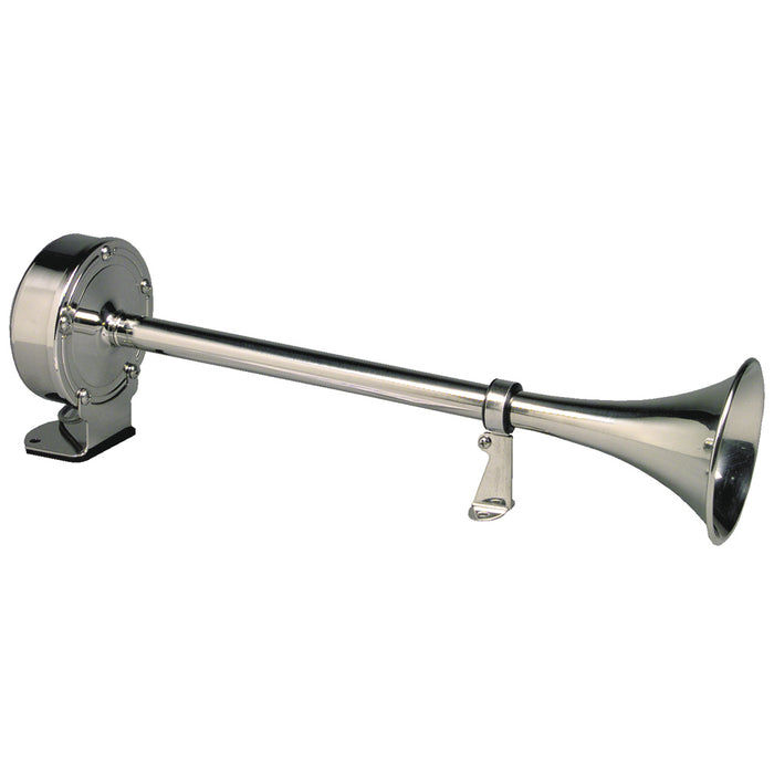 Schmitt Marine Deluxe All-Stainless Single Trumpet Horn - 12V [10027]