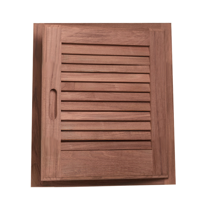 Whitecap Teak Louvered Door & Frame - Right Hand - 15" x 15" [60722]