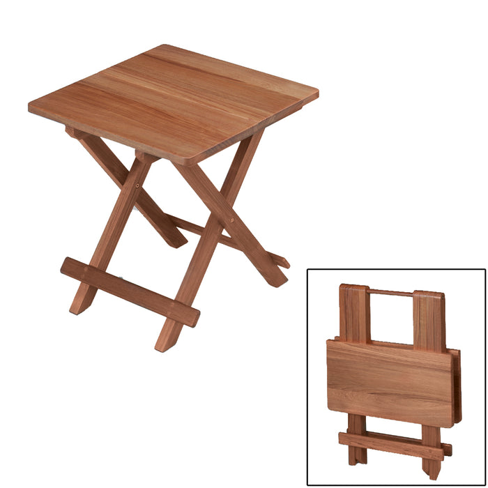 Whitecap Teak Solid Top Fold Away Table [60031]