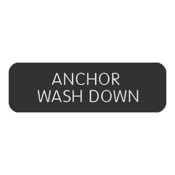 Blue SeaLarge Format Label - "Anchor Wash Down" [8063-0038]