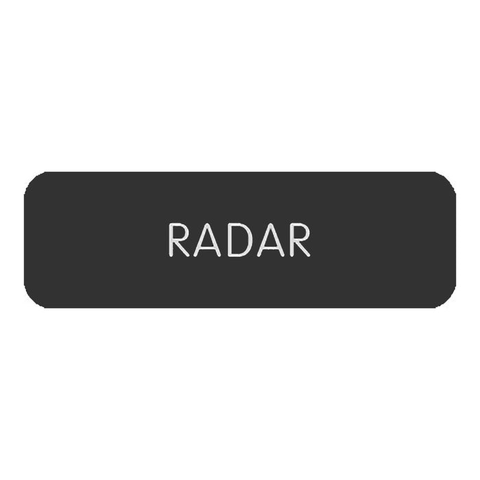 Blue SeaLarge Format Label - "Radar" [8063-0349]