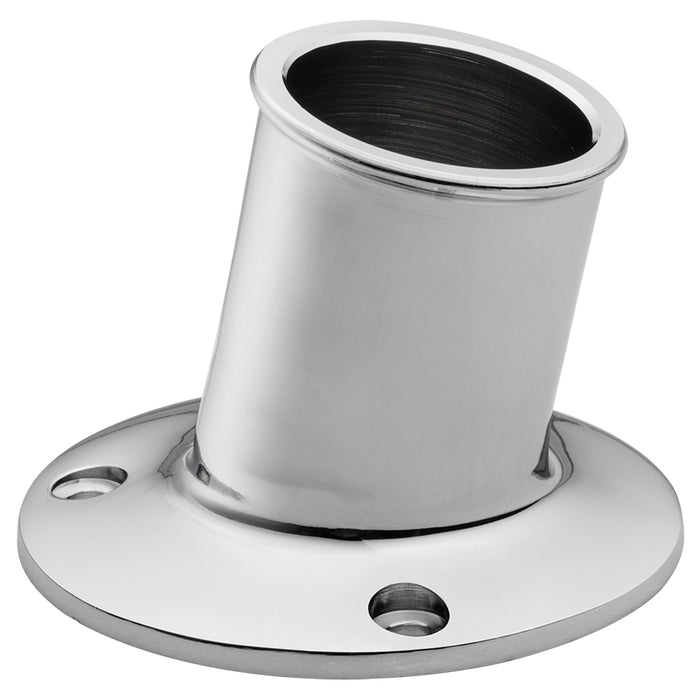Whitecap Top-Mounted Flag Pole Socket CP/Brass - 1" ID [S-5002]
