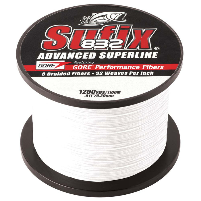 Sufix 832 Advanced Superline Braid - 30lb - Ghost - 1200 yds [660-330GH]