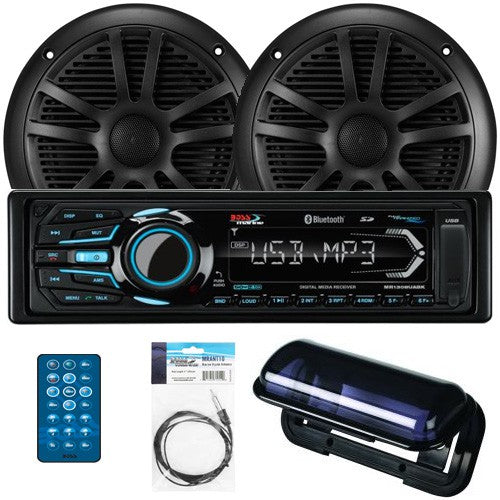 BOSS Audio LNS1308BK.6S BLUETOOTH MARINE MP3-COMPATIBLE DIGITAL MEDIA AM/FM Receiver