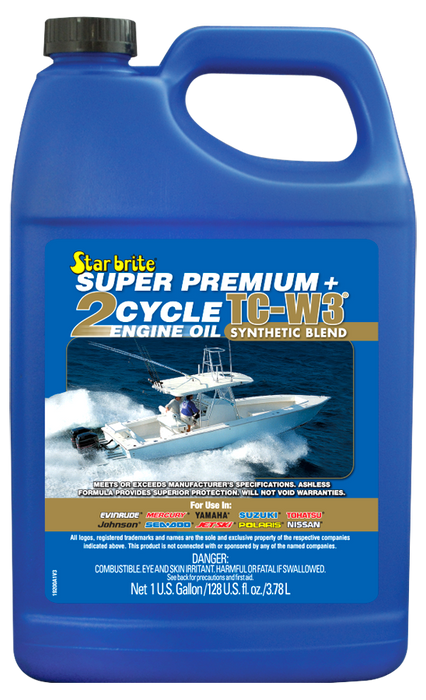 Star Brite 19200 Super Premium 2-Cycle Engine Oil TC-W3 - 1 Gallon
